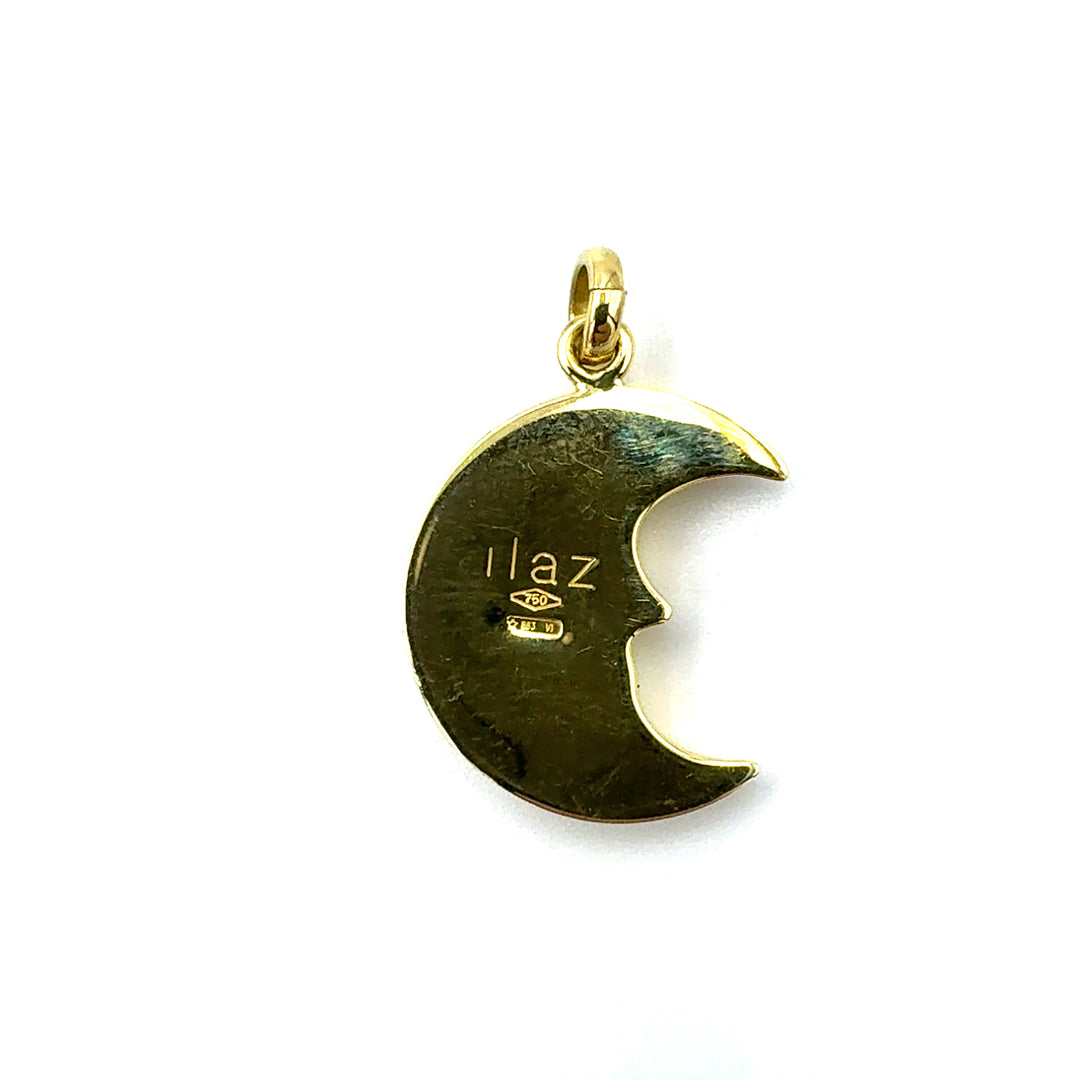 Pendente  Mezza Luna Oro Giallo
