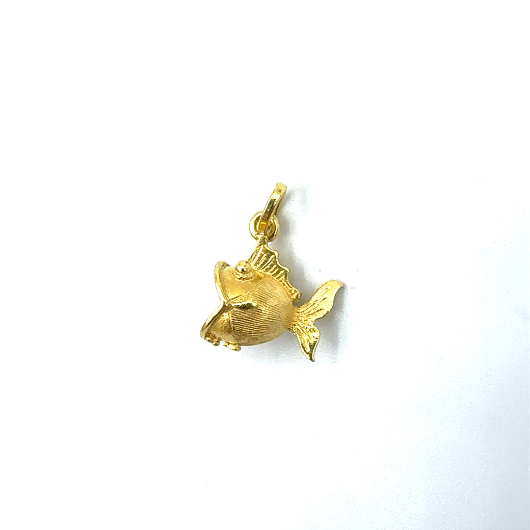 Ciondolo Pendente Pesce Oro Giallo