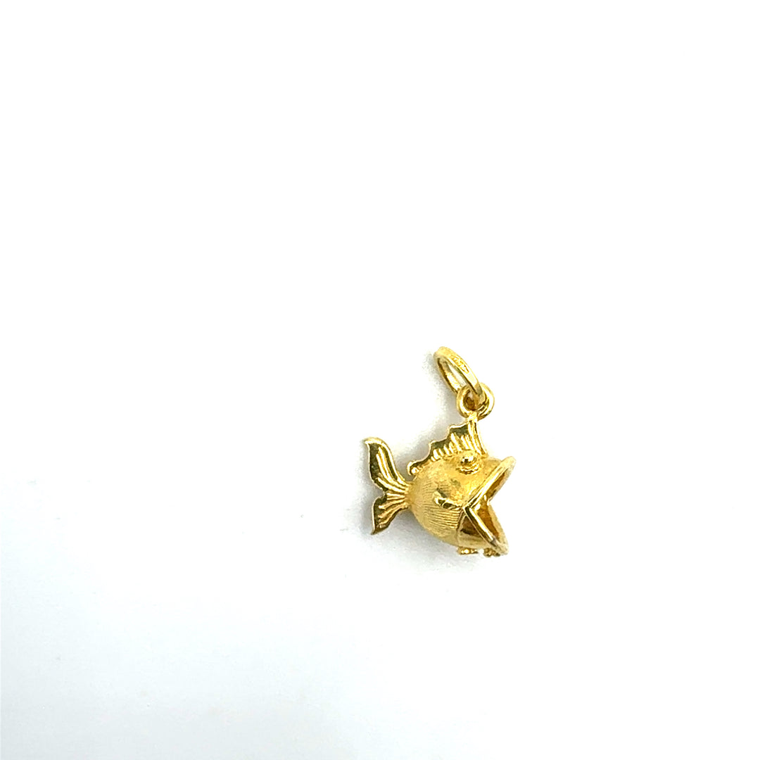 Ciondolo Pendente Pesce Oro Giallo