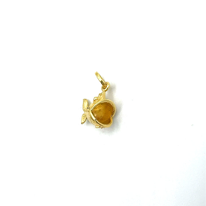 Ciondolo Pendente Pesce Oro Giallo