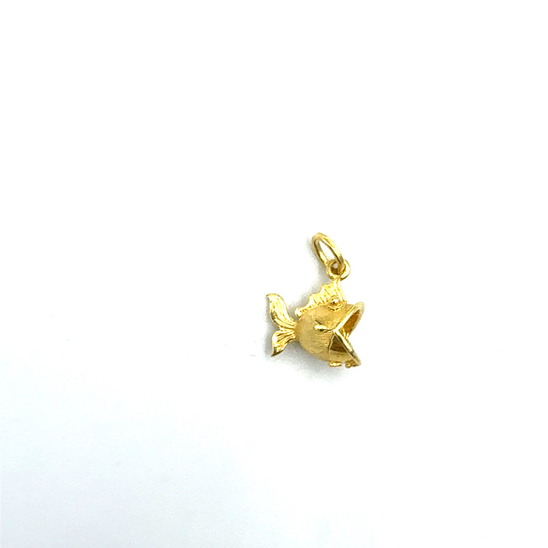 Ciondolo Pendente Pesce Oro Giallo