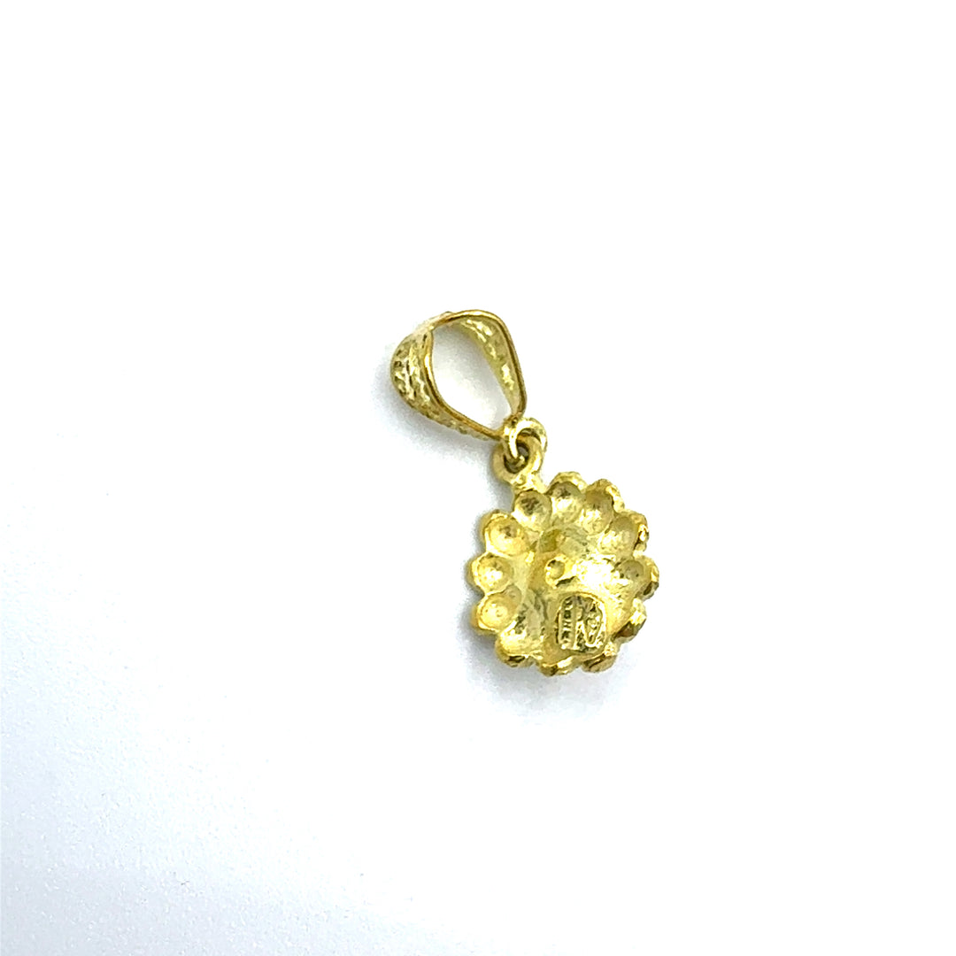 Ciondolo Fiore Oro Giallo