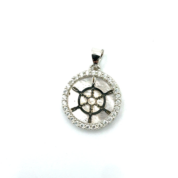 Pendente Timone in Oro Bianco