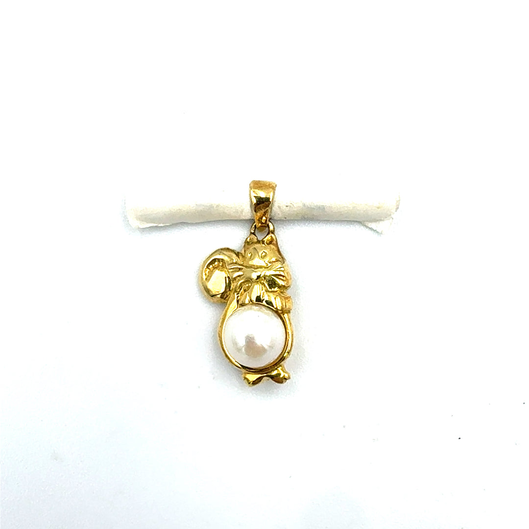 Pendente Miluna Perla Porta Fortuna Oro Giallo