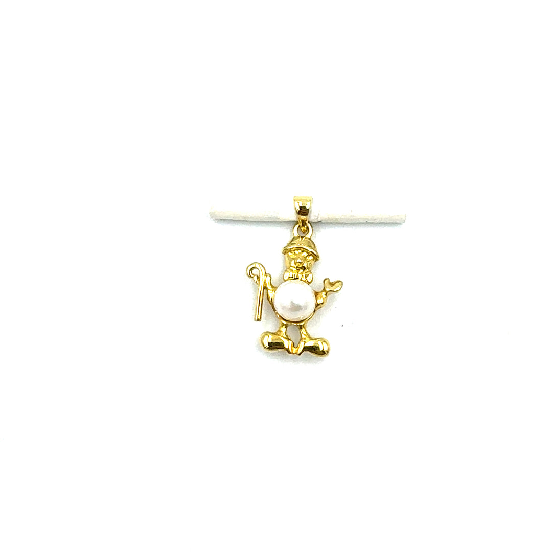 Pendente Miluna Perla Porta Fortuna Oro Giallo
