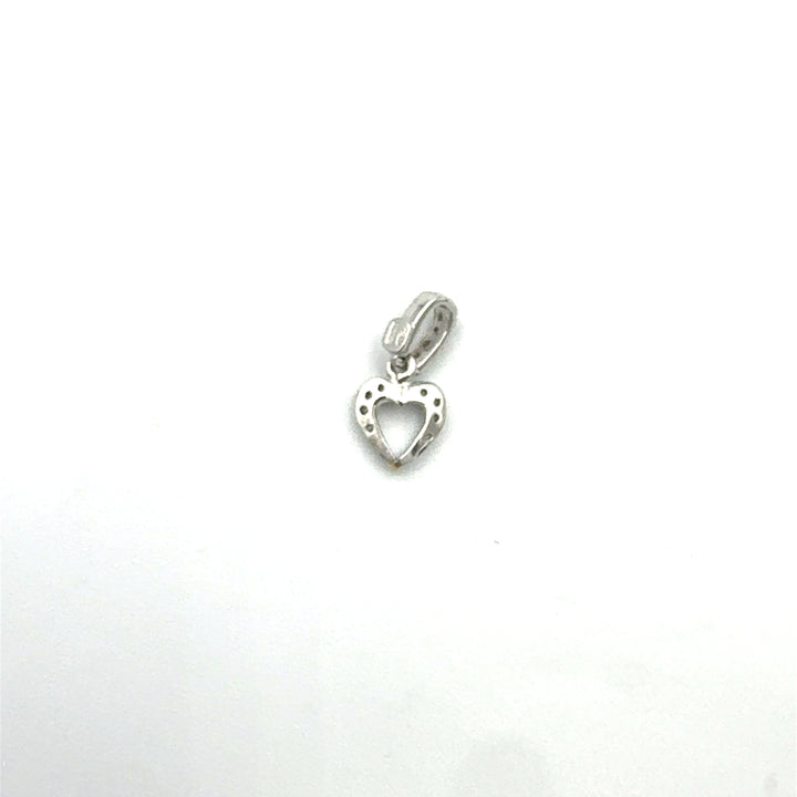 Ciondolo Pendente Cuore Oro Bianco