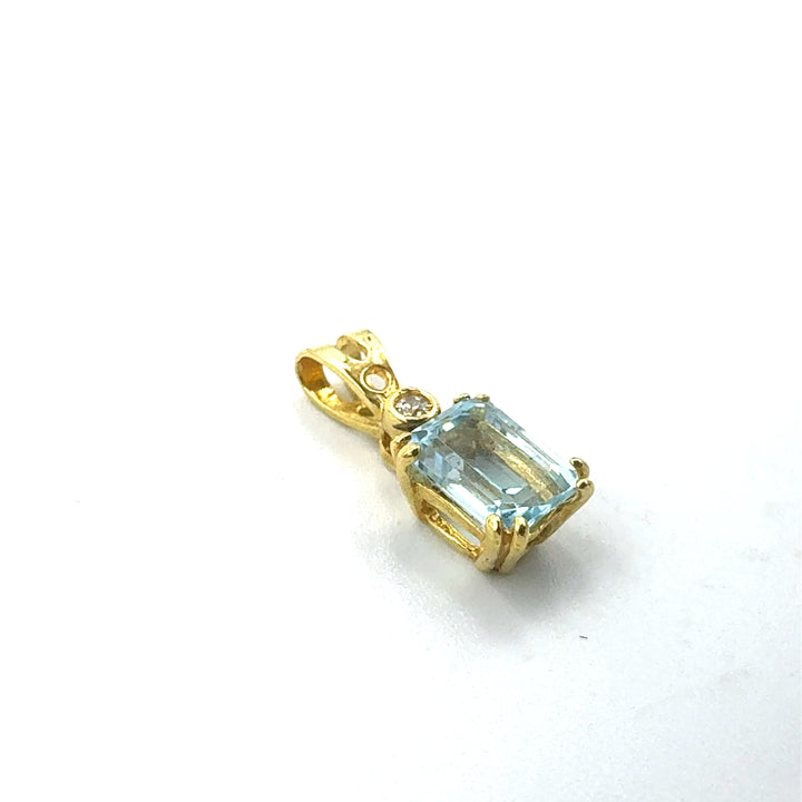Ciondolo Pendente Topazio Oro Giallo