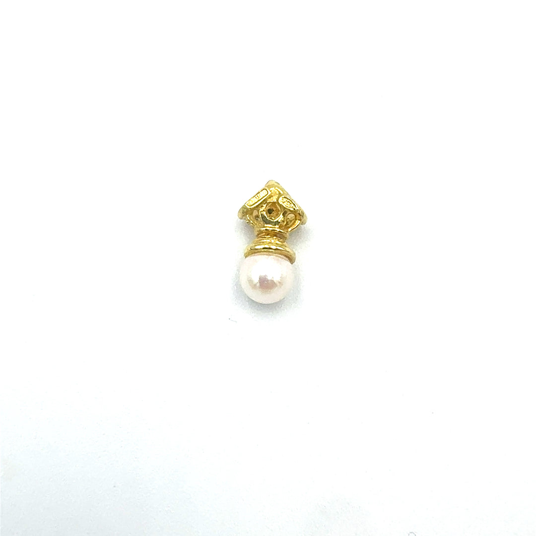 Ciondolo Pendente Perla  Oro Giallo