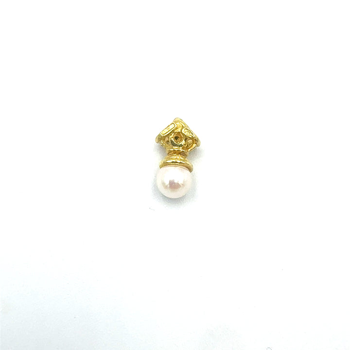 Ciondolo Pendente Perla  Oro Giallo