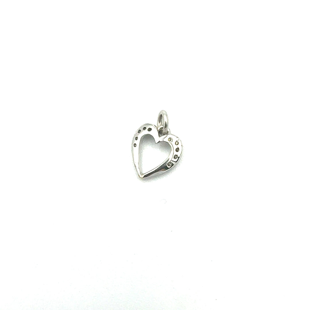 Ciondolo Pendente Cuore Oro Bianco