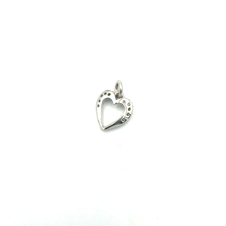 Ciondolo Pendente Cuore Oro Bianco