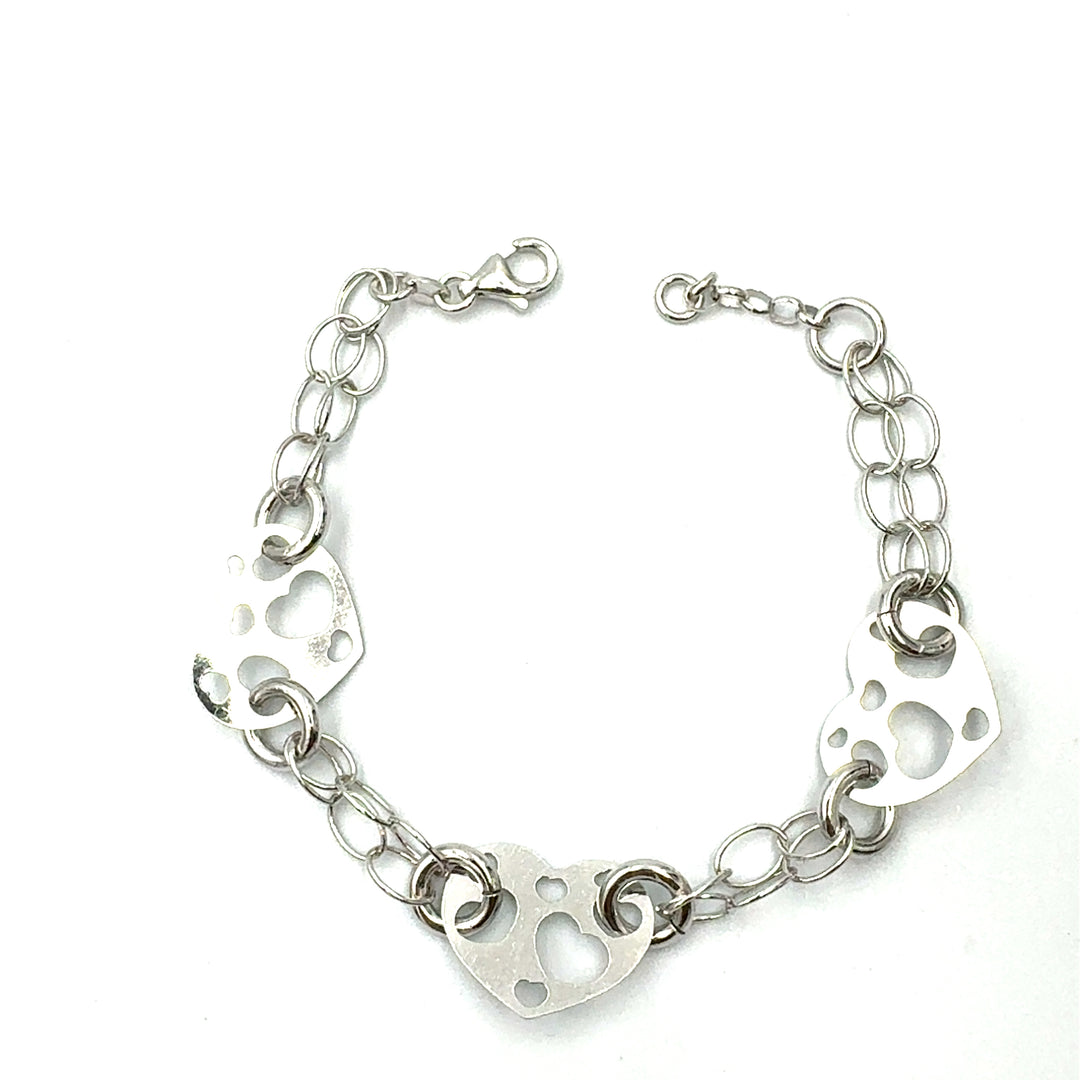 Bracciale  Argento  Cuori