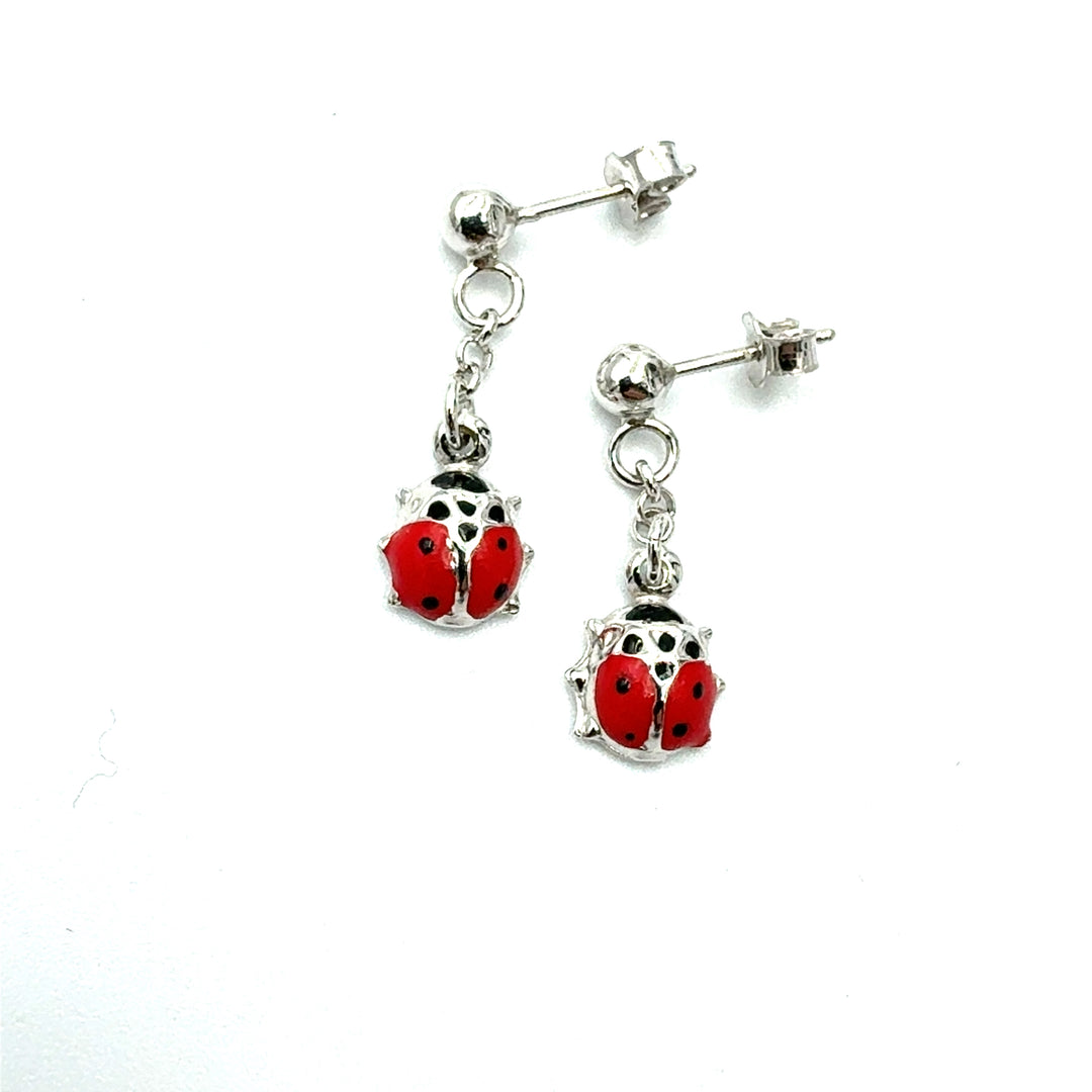 Orecchini Oro Bianco Coccinelle