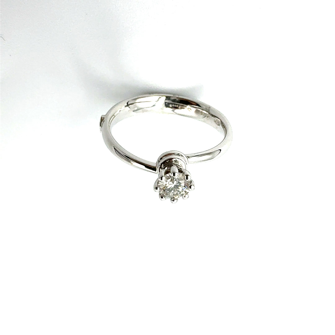 Anello Solitario Le Duchesse  Oro Bianco