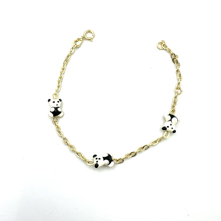 Bracciale Oro Giallo Bimba Panda
