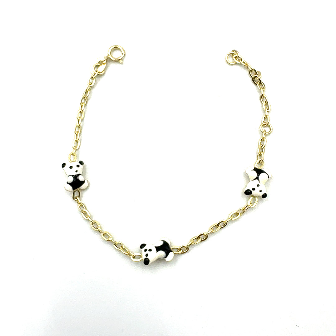 Bracciale Oro Giallo Bimba Panda