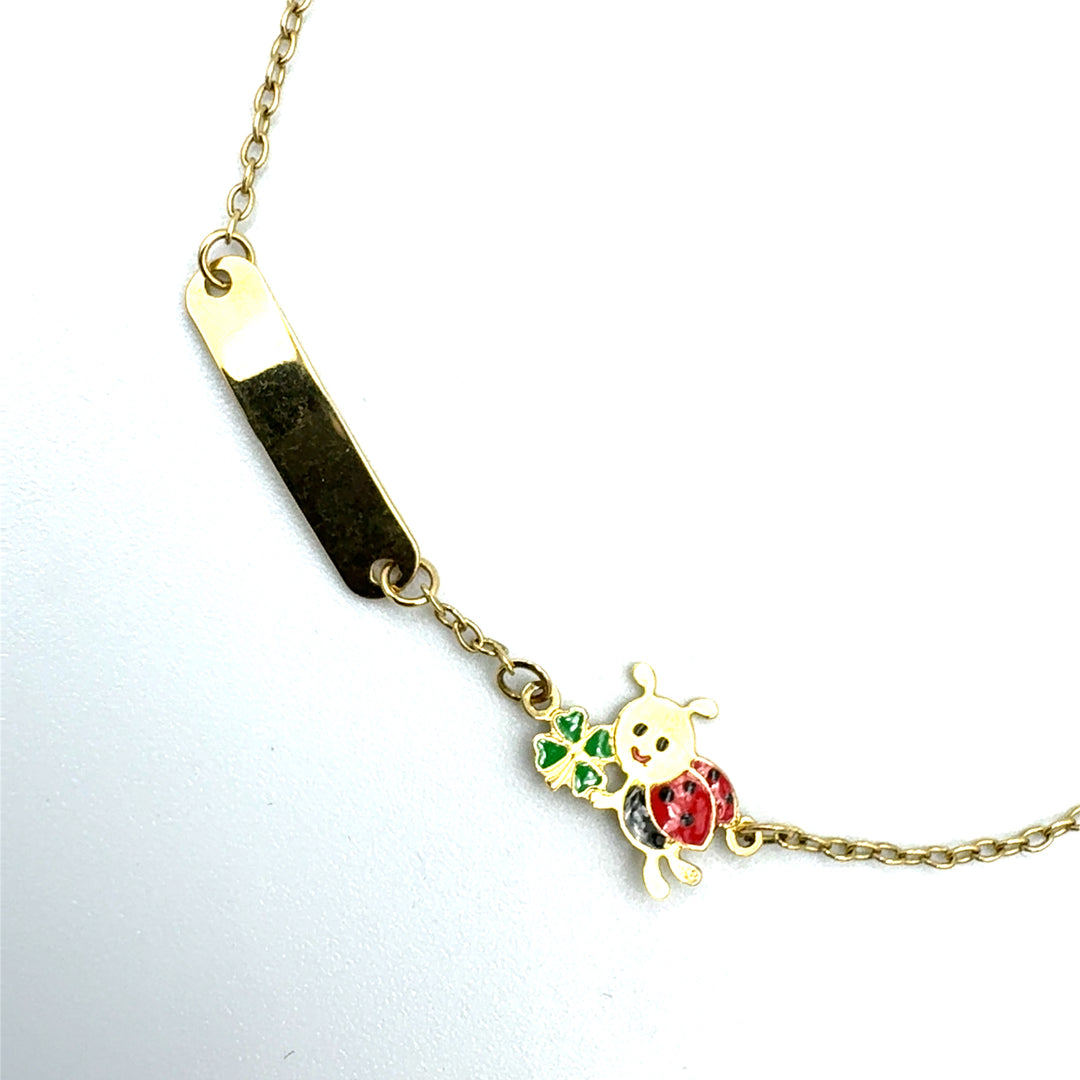 Bracciale Oro Giallo Bimba Coccinella