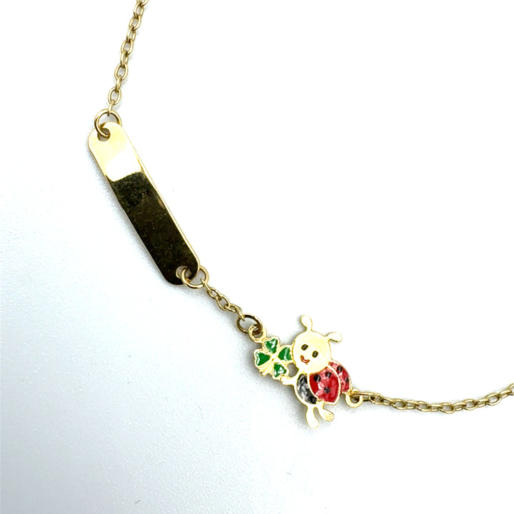 Bracciale Oro Giallo Bimba Coccinella