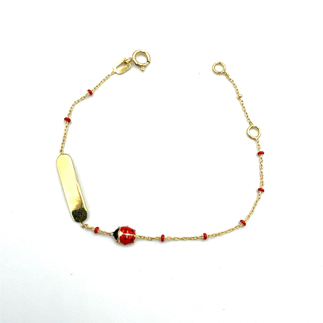 Bracciale Oro Giallo Bimba Coccinella