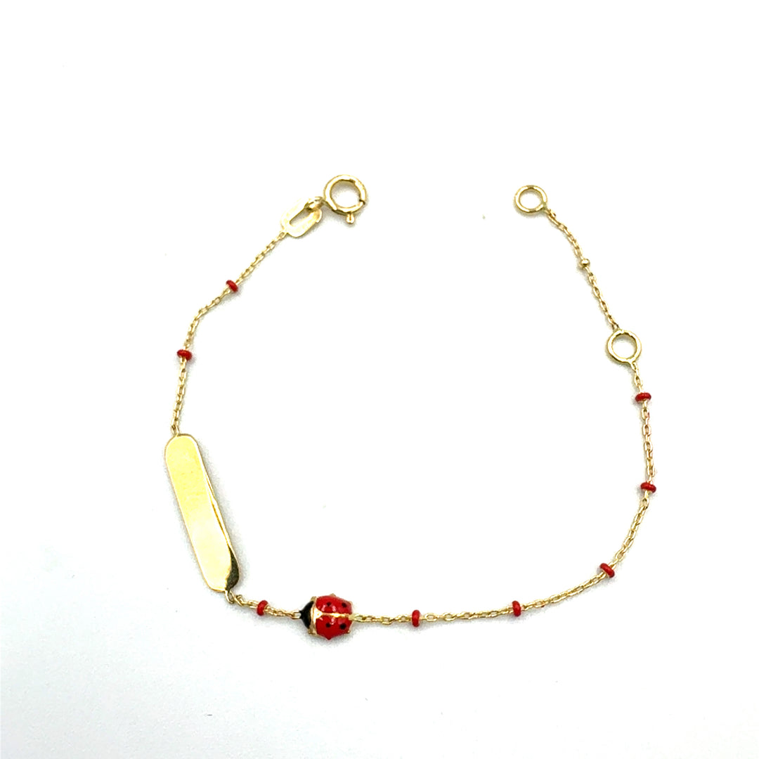 Bracciale Oro Giallo Bimba Coccinella