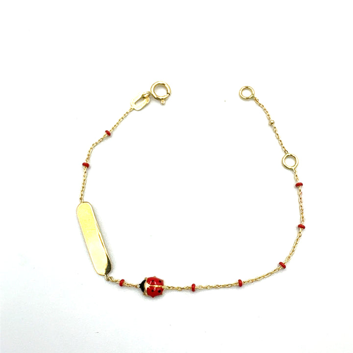 Bracciale Oro Giallo Bimba Coccinella