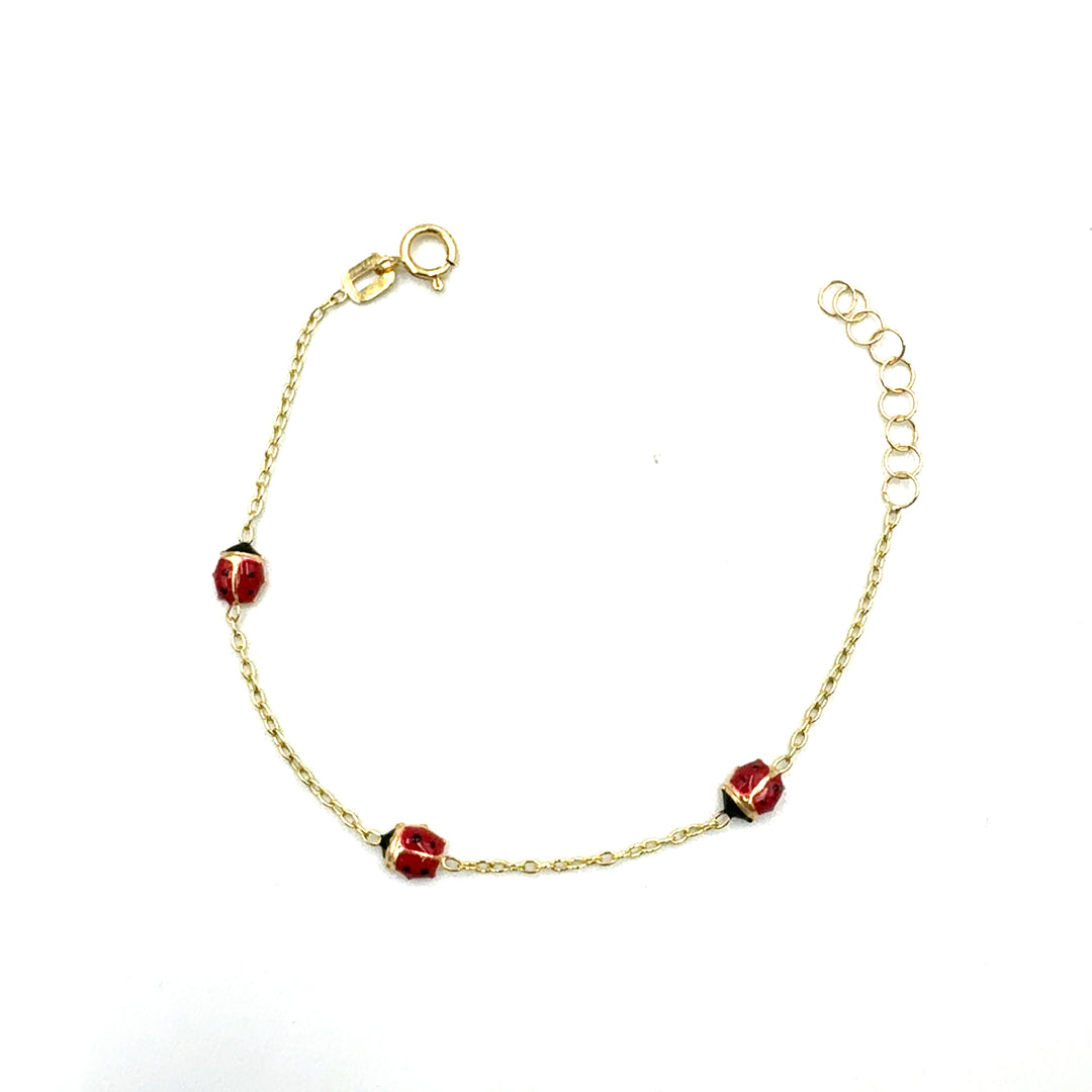 Bracciale Oro Giallo Bimba Coccinella