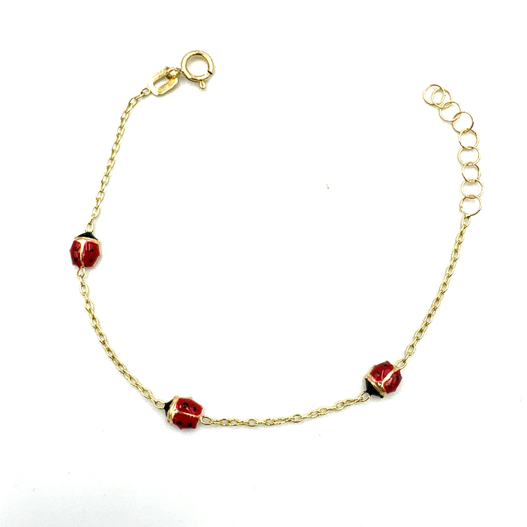 Bracciale Oro Giallo Bimba Coccinella