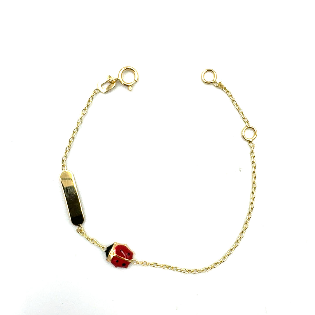 Bracciale Oro Giallo Bimba Coccinella