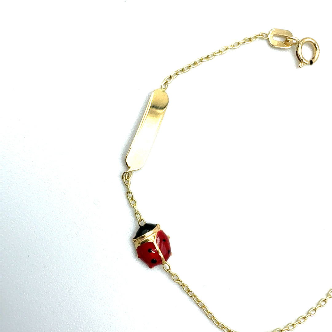 Bracciale Oro Giallo Bimba Coccinella