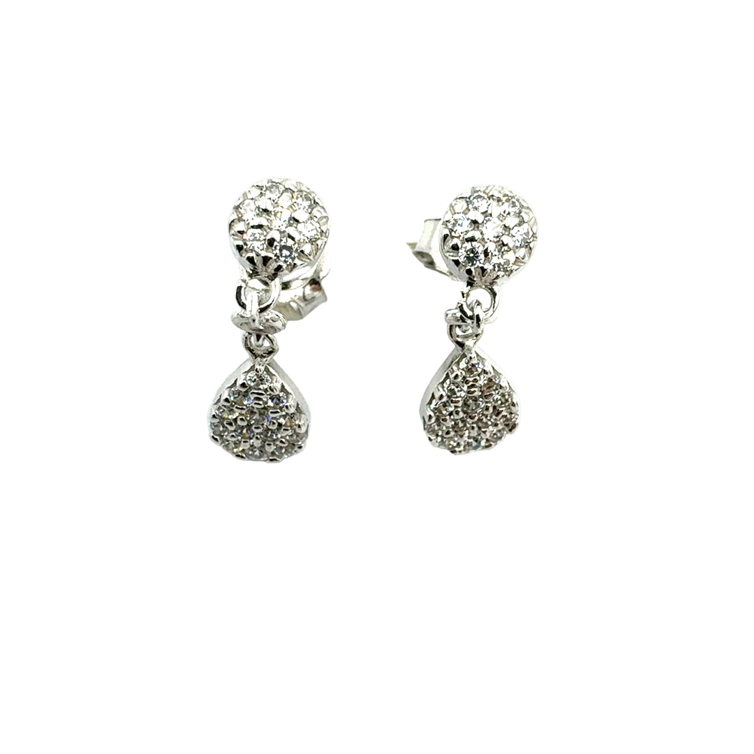 Yellow White Gold Earrings