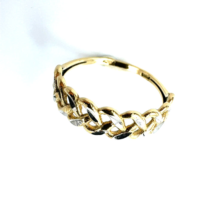 Anello Veretta Oro Giallo Bianco