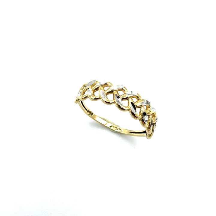 Anello Veretta Oro Giallo Bianco