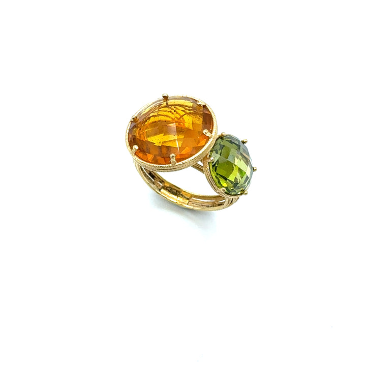 Pearl and Amethyst Toi et Moi Ring