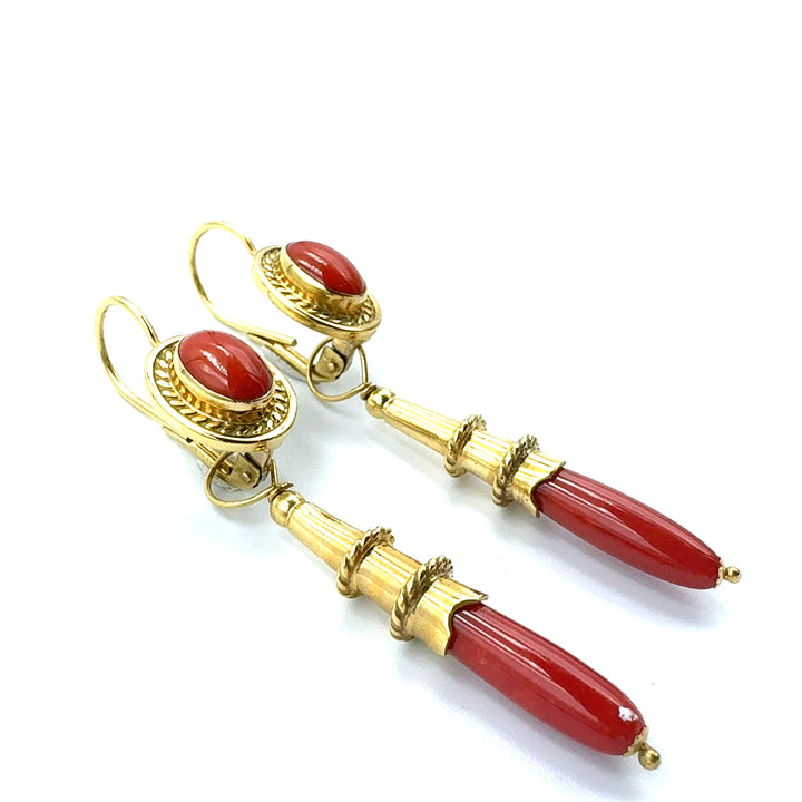 Square Yellow Gold Hoop Earrings