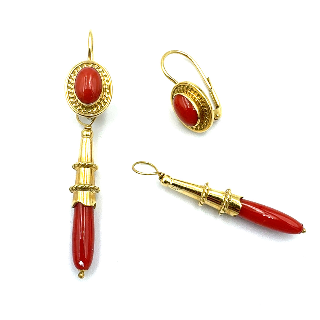 Square Yellow Gold Hoop Earrings
