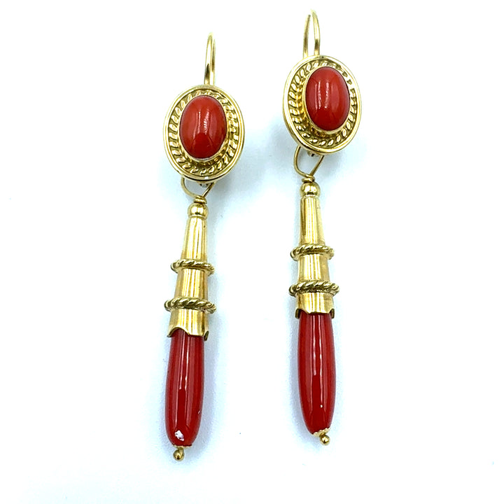 Square Yellow Gold Hoop Earrings