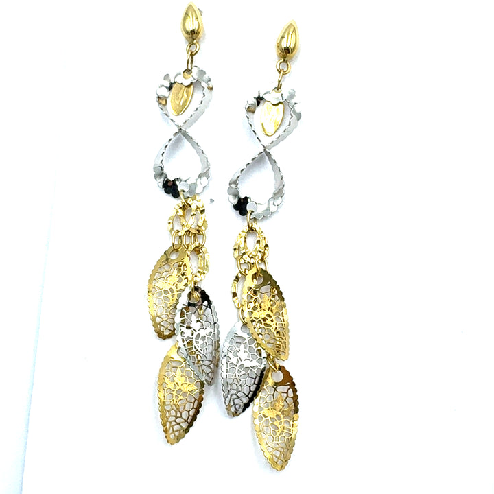 Square Yellow Gold Hoop Earrings