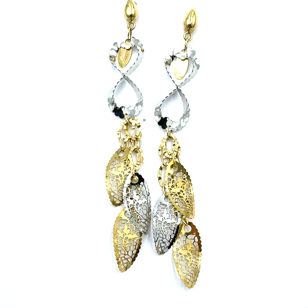 Square Yellow Gold Hoop Earrings
