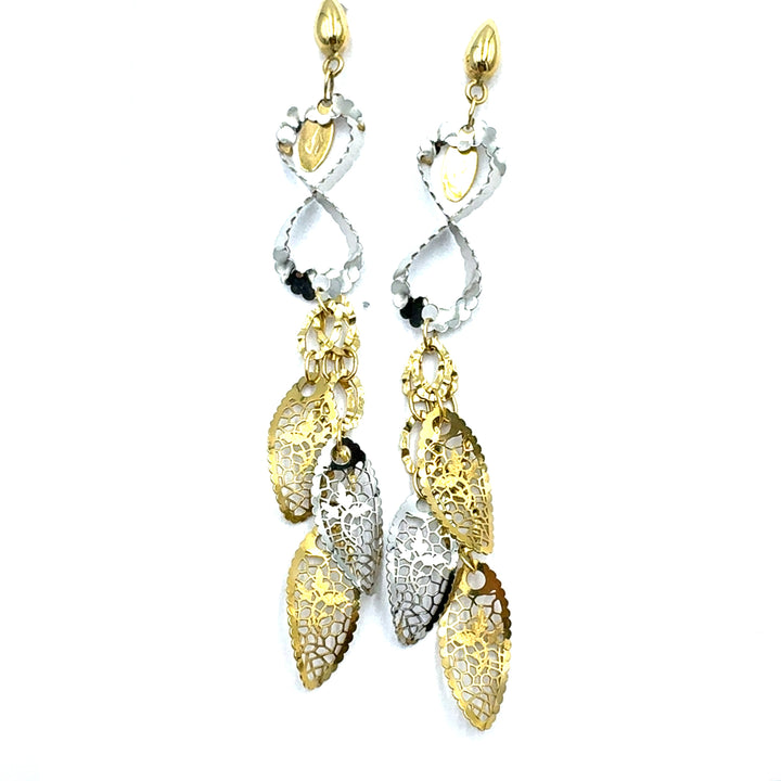 Square Yellow Gold Hoop Earrings