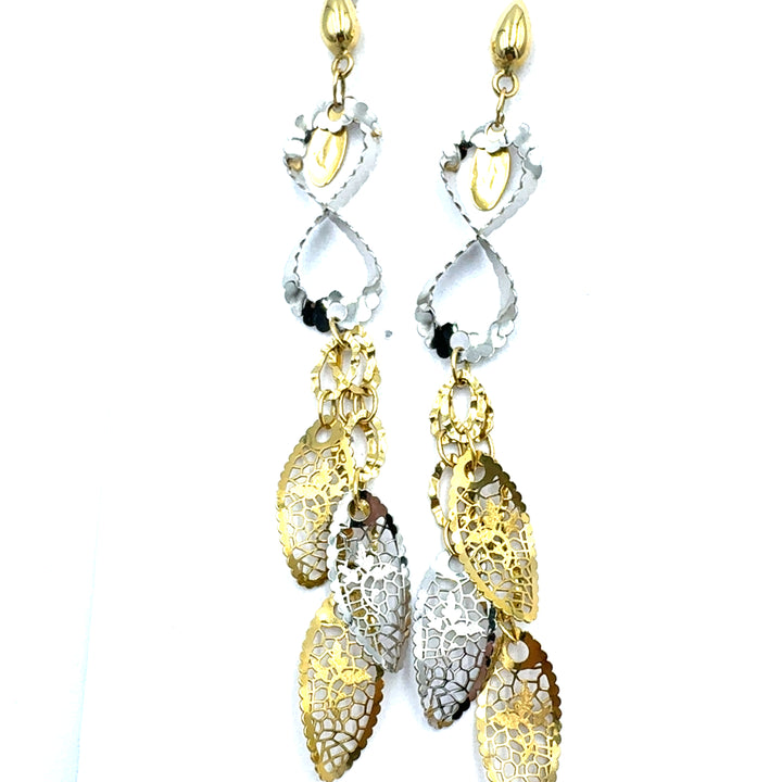 Square Yellow Gold Hoop Earrings