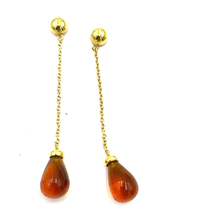 Square Yellow Gold Hoop Earrings