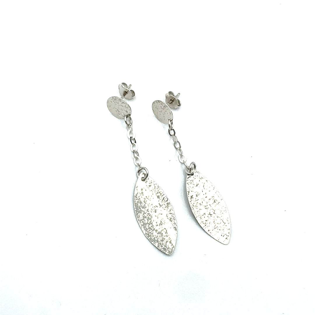 Orecchini Oro Bianco Pendenti