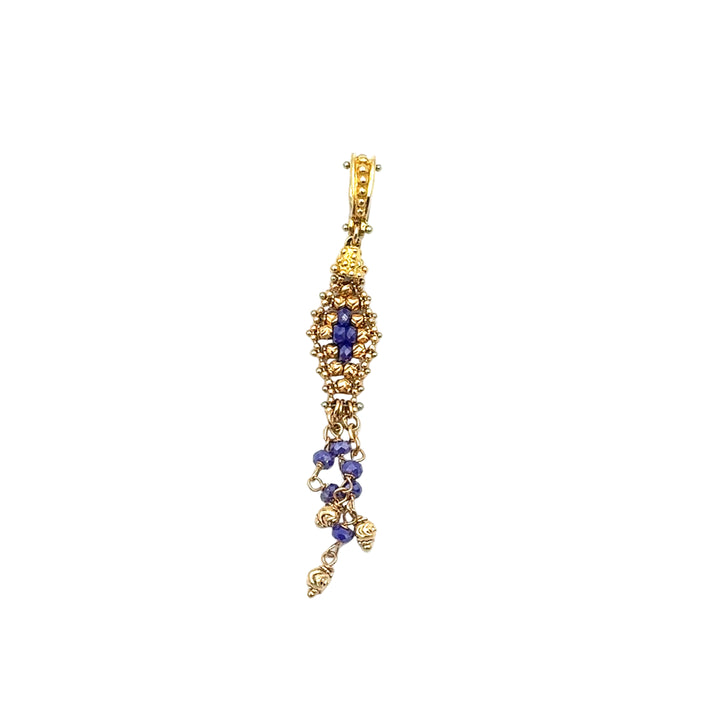 Yellow Gold and Sapphire Pendant