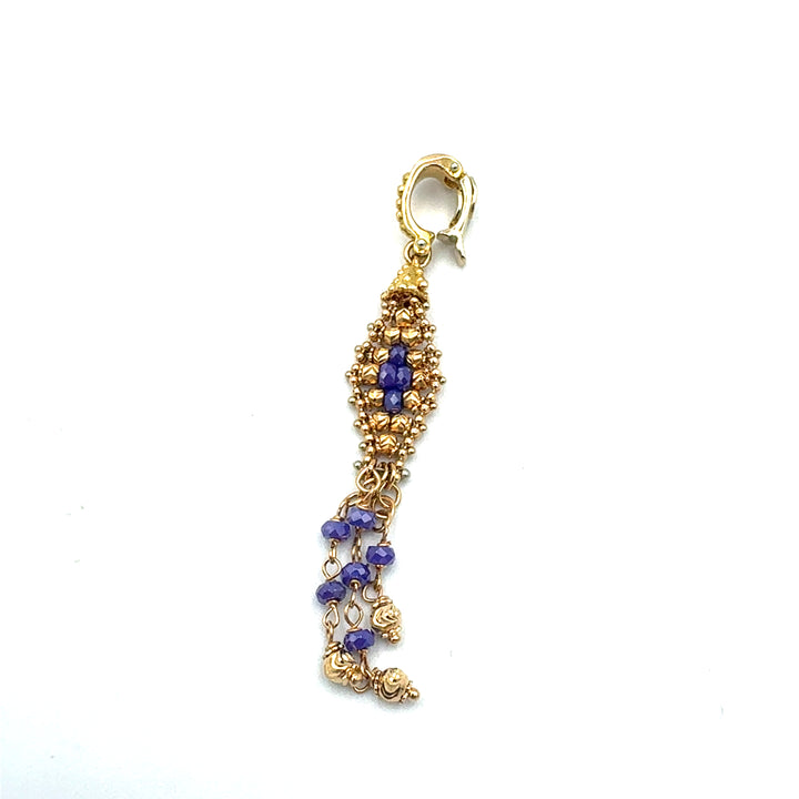 Yellow Gold and Sapphire Pendant