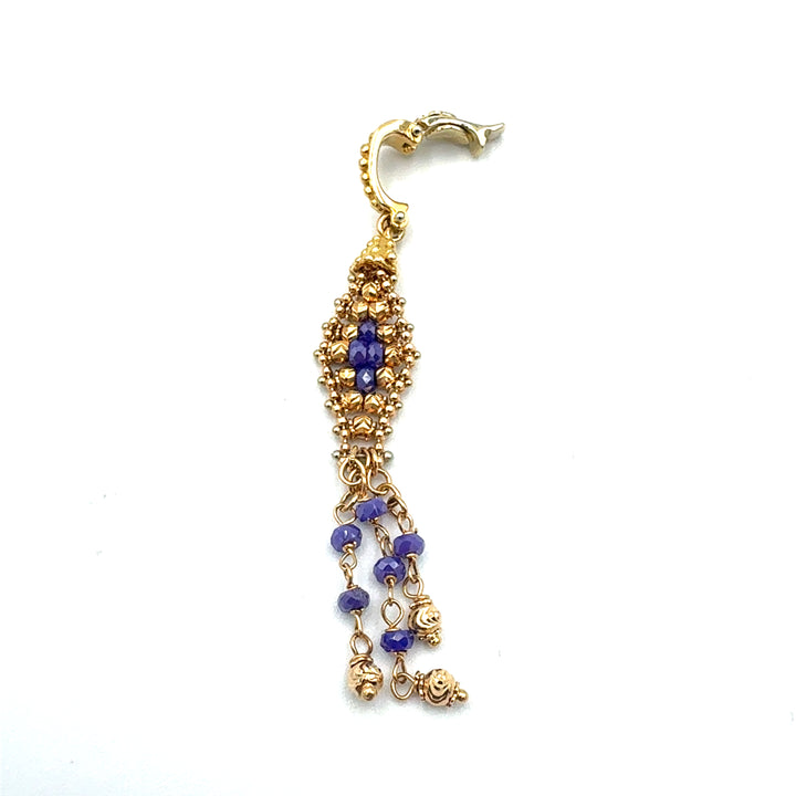 Yellow Gold and Sapphire Pendant