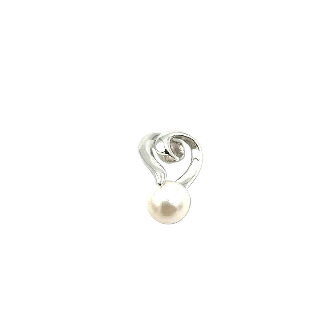 Pendente Perla in Oro Bianco