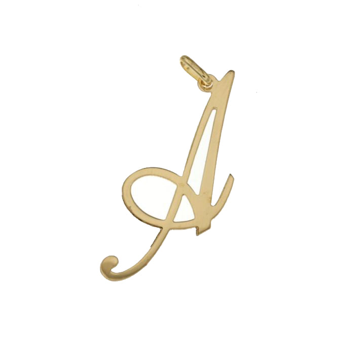 Letter A Pendant in Italic