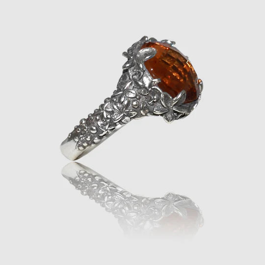 Anello Gold Art Frangipane Quarzo Idrotermale