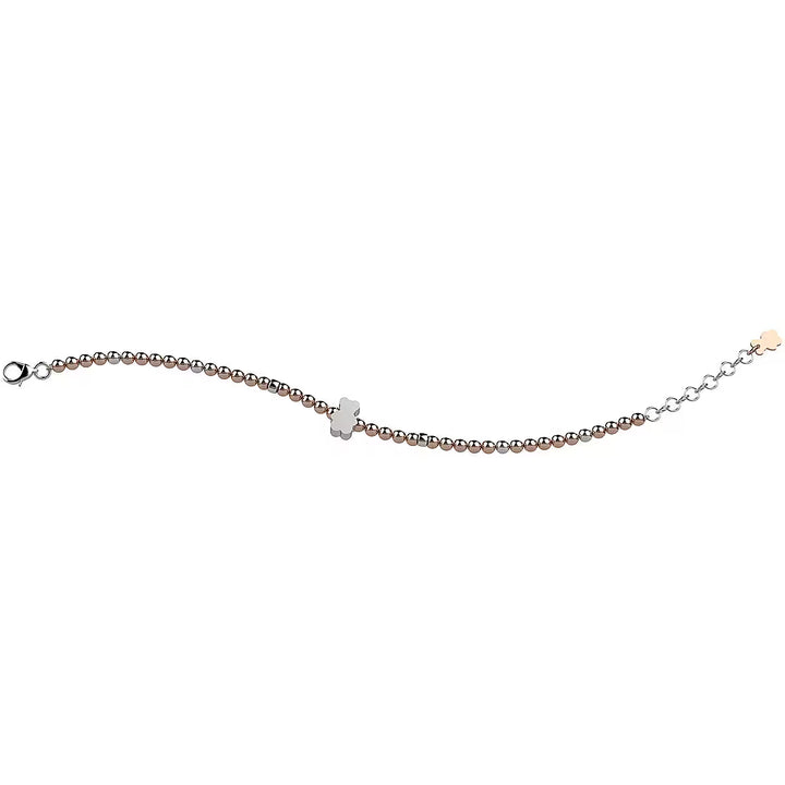 White Gold Tennis Bracelet with Blue Zircons