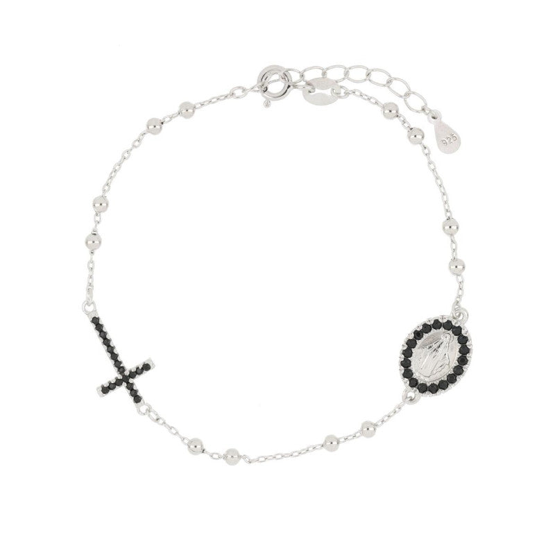 Bracciale Rosario Argento Zirconi